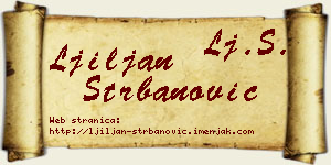 Ljiljan Štrbanović vizit kartica